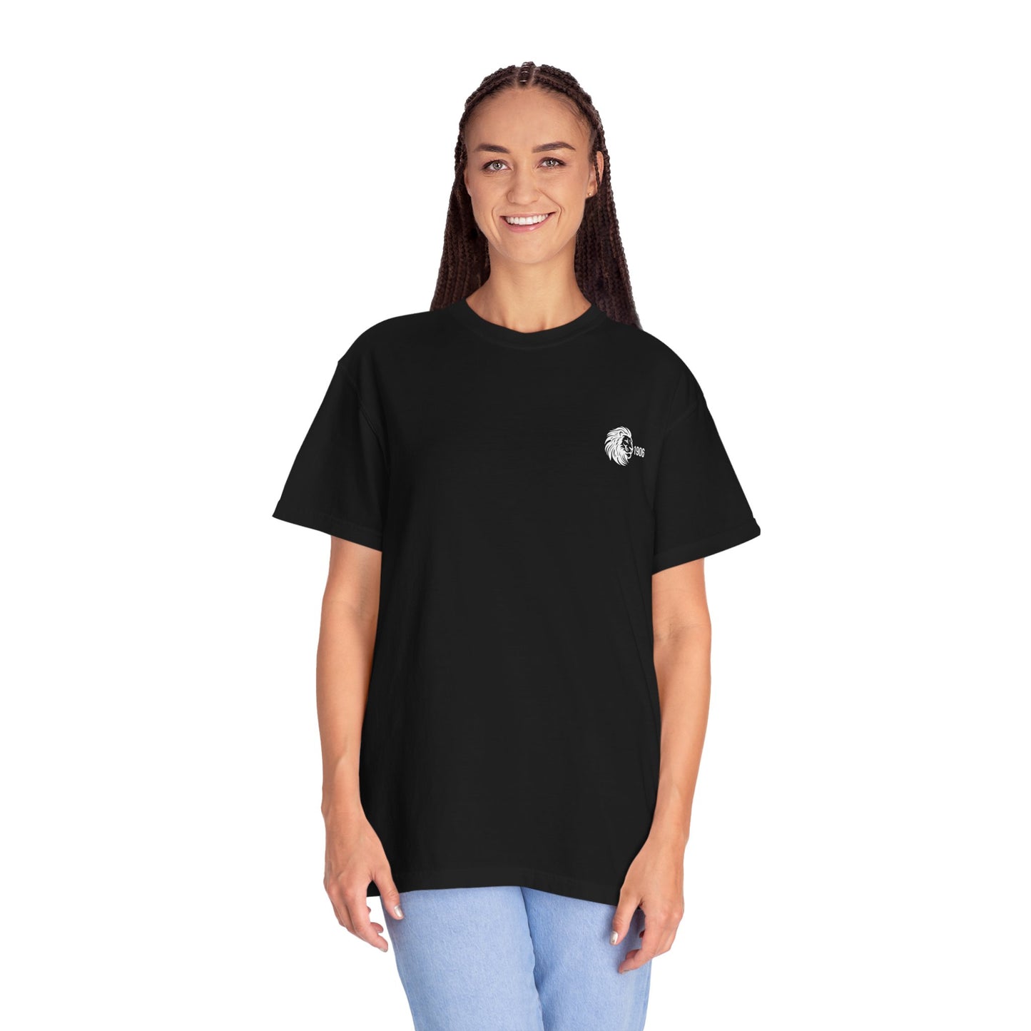Origins 1906 Unisex Minimal Tee with Lion Detail