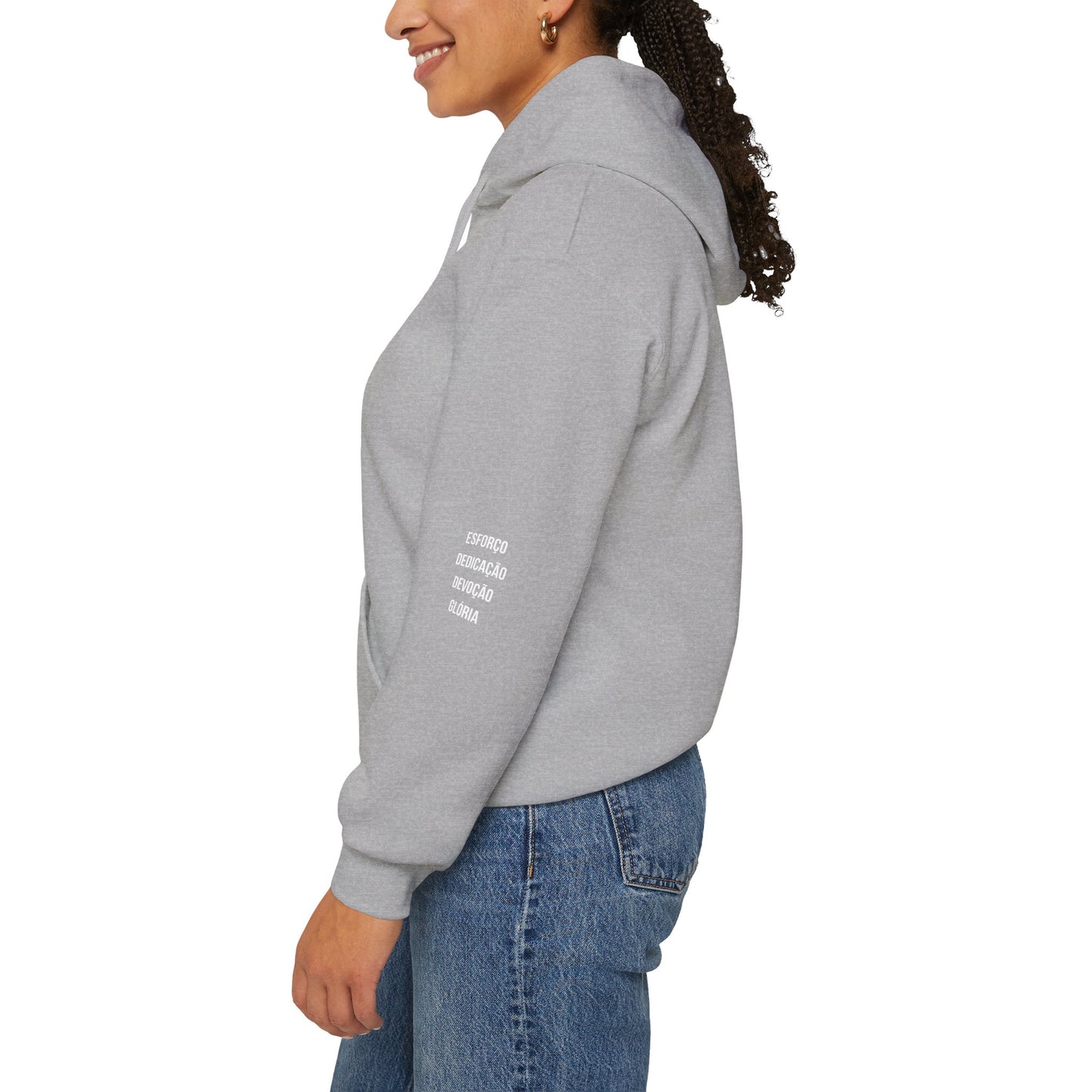 Origins 1906 Unisex Hoodie + Motto Sleeve Detail