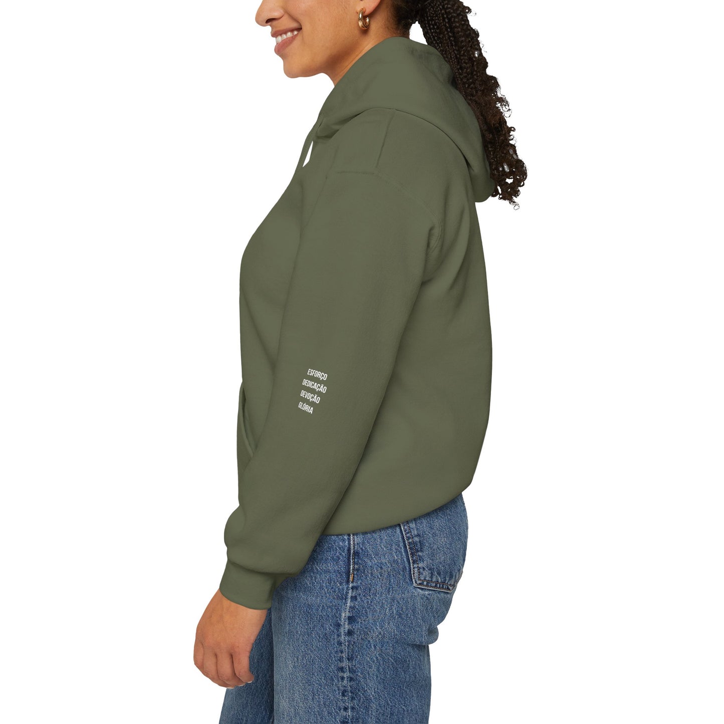 Origins 1906 Unisex Hoodie + Motto Sleeve Detail