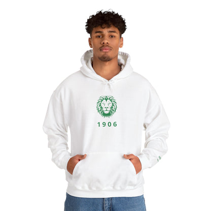 Spirit Lion Unisex Hoodie with Motto Sleeve Print