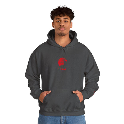 Spirit Eagle Unisex Hoodie with Motto Sleeve Print