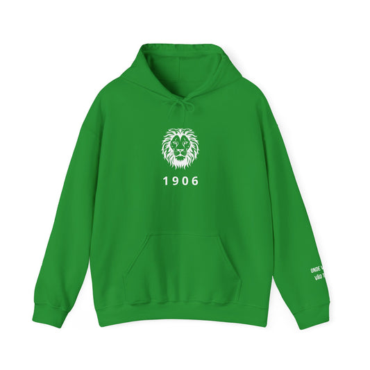 Spirit Lion Unisex Hoodie with Motto Sleeve Print