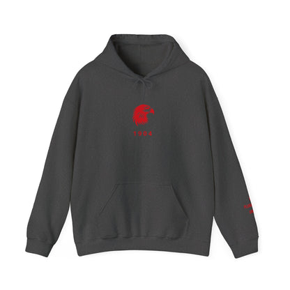Spirit Eagle Unisex Hoodie with Motto Sleeve Print