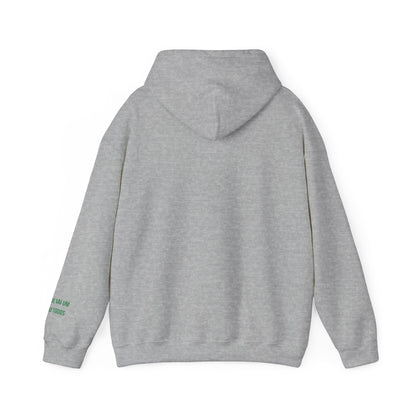 Spirit Lion Unisex Hoodie with Motto Sleeve Print
