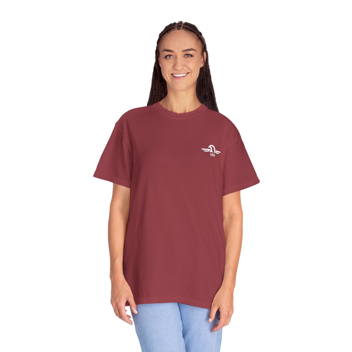 Origins 1904 Unisex Minimal Tee with Eagle Detail