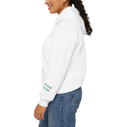 Spirit Lion Unisex Hoodie with Motto Sleeve Print