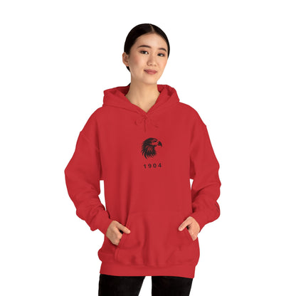 Spirit Eagle Unisex Hoodie with Motto Sleeve Print