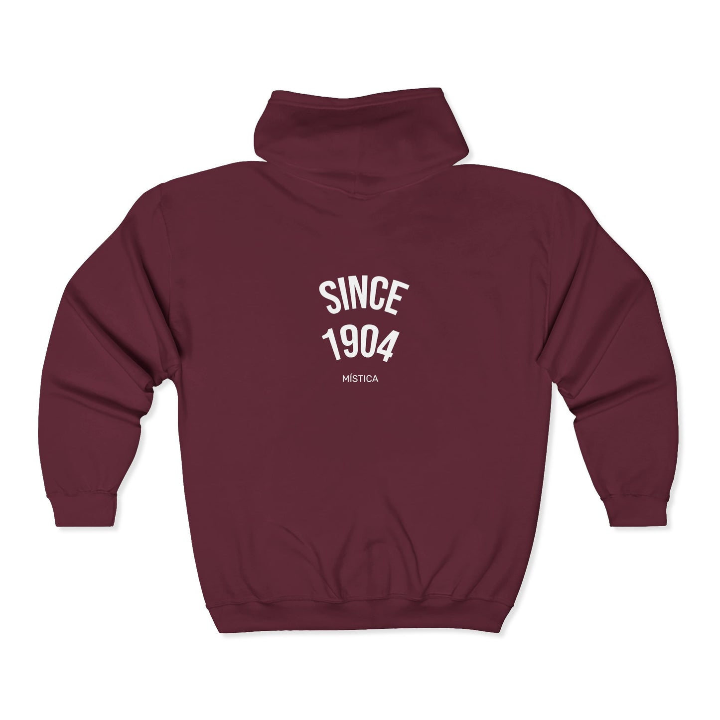 Origins 1904 Unisex Zip Hoodie with Eagle Chest + Mystique Back Print