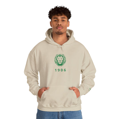 Spirit Lion Unisex Hoodie with Motto Sleeve Print