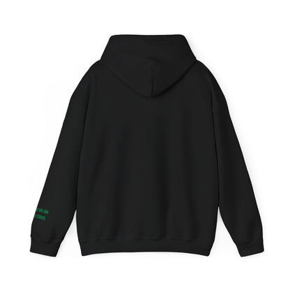 Spirit Lion Unisex Hoodie with Motto Sleeve Print