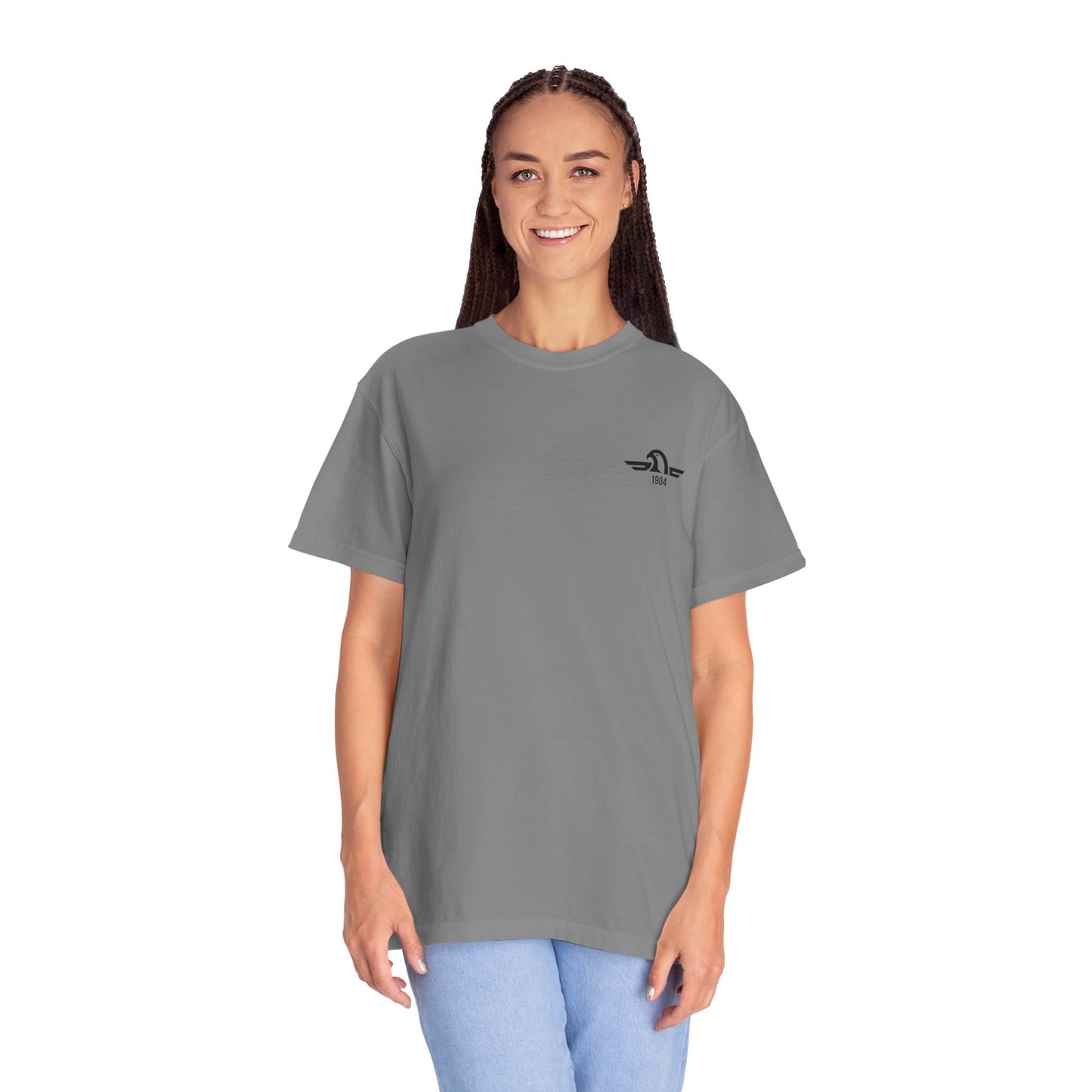 Origins 1904 Unisex Minimal Tee with Eagle Detail