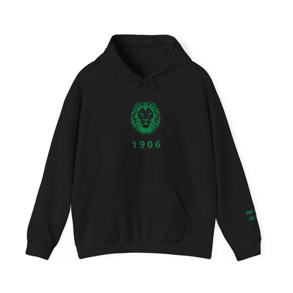Spirit Lion Unisex Hoodie with Motto Sleeve Print
