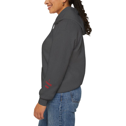 Spirit Eagle Unisex Hoodie with Motto Sleeve Print