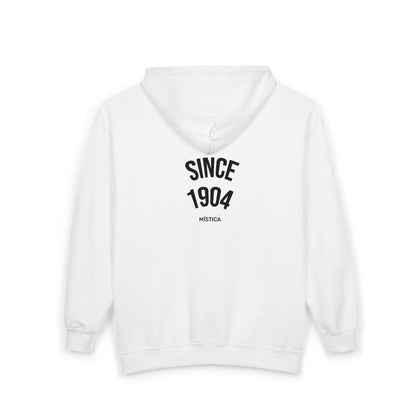 Origins 1904 Unisex Zip Hoodie with Eagle Chest + Mystique Back Print