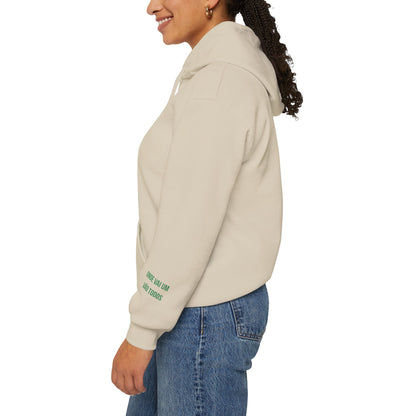 Spirit Lion Unisex Hoodie with Motto Sleeve Print