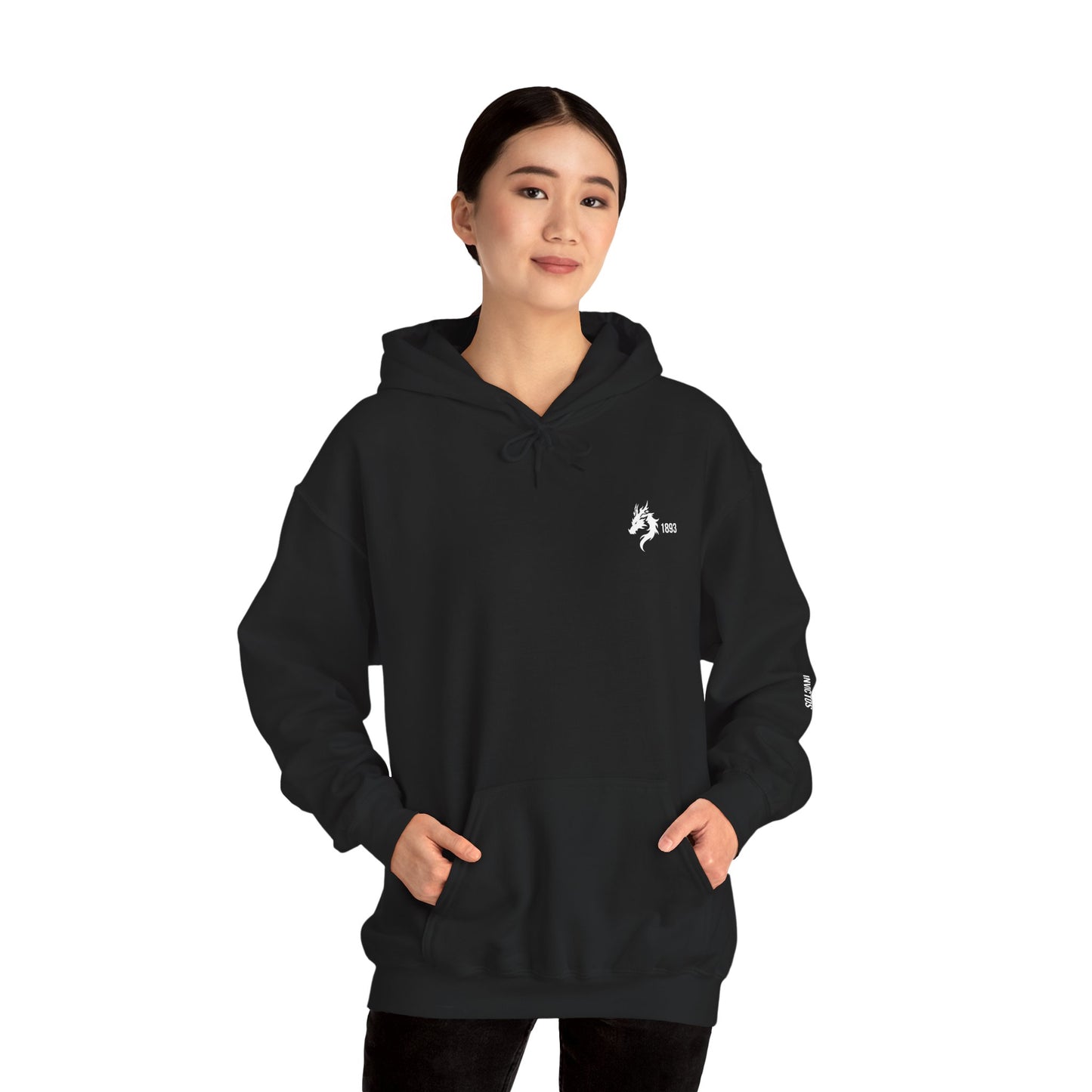 Origins 1893 Unisex Hoodie + Invictos Sleeve Detail