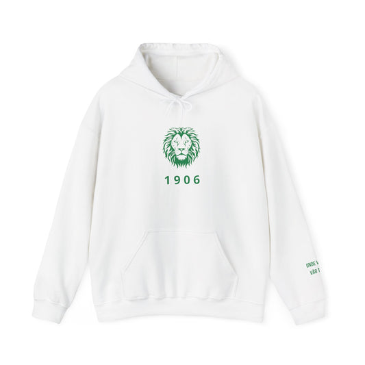 Spirit Lion Unisex Hoodie with Motto Sleeve Print